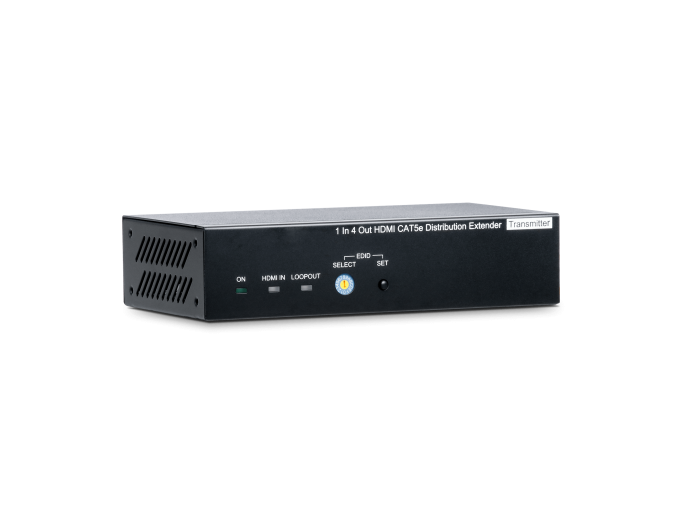 1進4出HDMI分配CAT5e 延長器套裝HE04SEK - 產品資訊- 新澄系統科技有限公司
